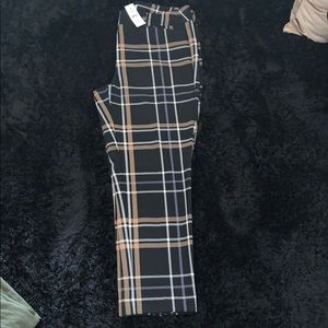 LOFT Plaid Trousers